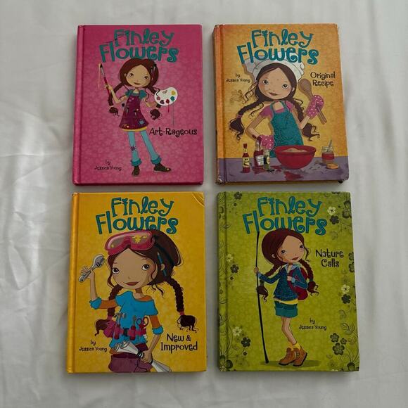 FINLEY FLOWERS by Jessica Young Picture Windows Books Lot 4 Hardcover Children's - Picture 1 of 7